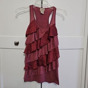 Eyelash Couture frilly tank top size S